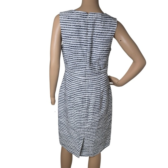 J. Crew striped dress sleeveless blue and white size 6 - Picture 2 of 6